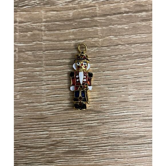 Vintage Nutcracker Charm Multicolor Gold Plated 90s - Picture 2 of 5